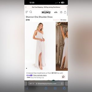 SHANNON ONE SHOULDER DRESS - Show Me Your Mumu Bridesmaid Dress